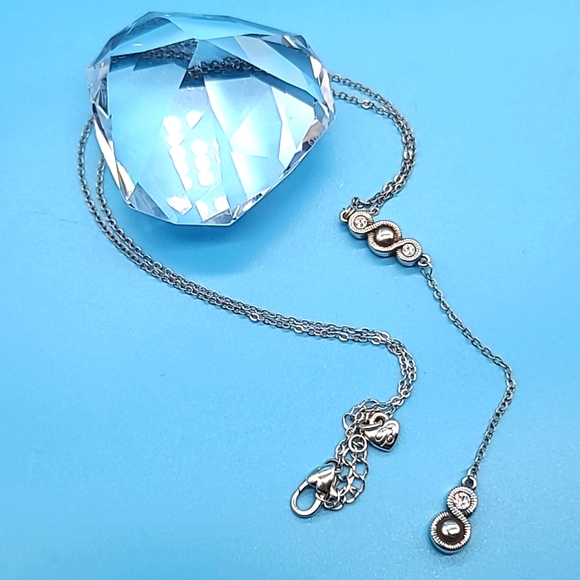 NWOTS! $89 Brighton "INFINITY SPARKLE-Y" Lariat of Large Swarovski Crystals! - Picture 7 of 9